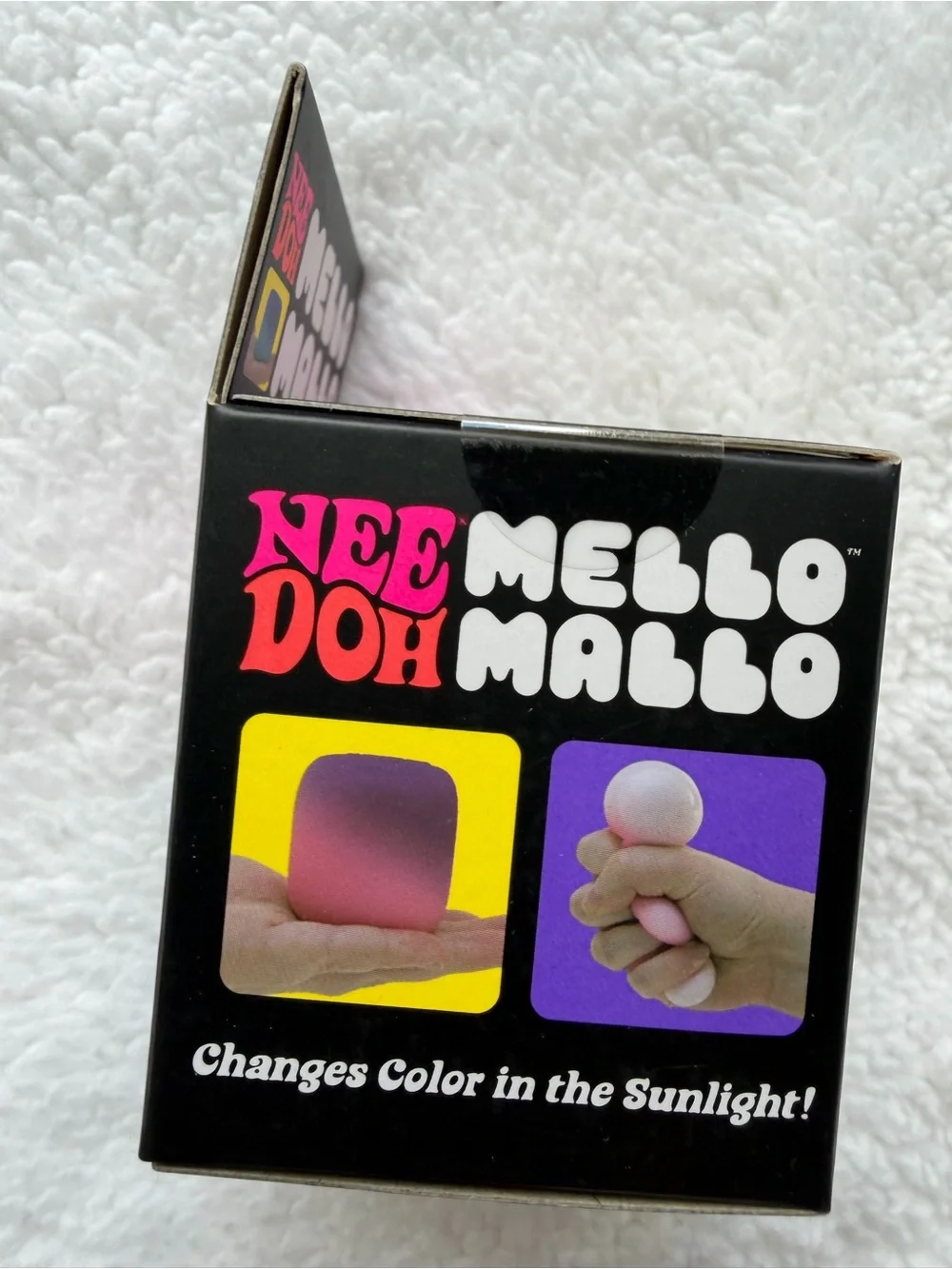 NIB Mello Mallo Yellow Squishy Marshmallow Toy NEEDOH